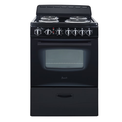 Black freestanding electric oven hot sale